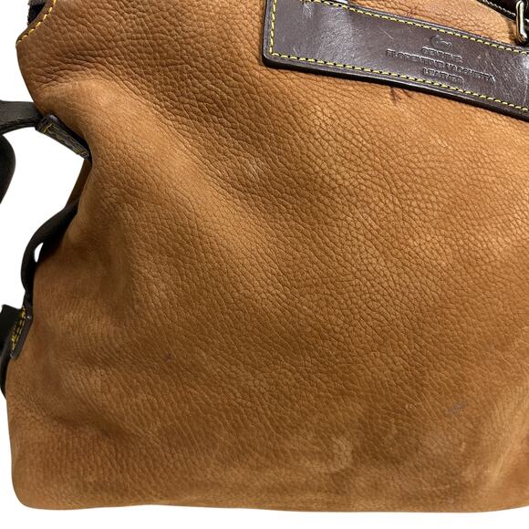 Dooney and Bourke Soft Tan Leather Top Handle Satchel - Picture 3 of 9